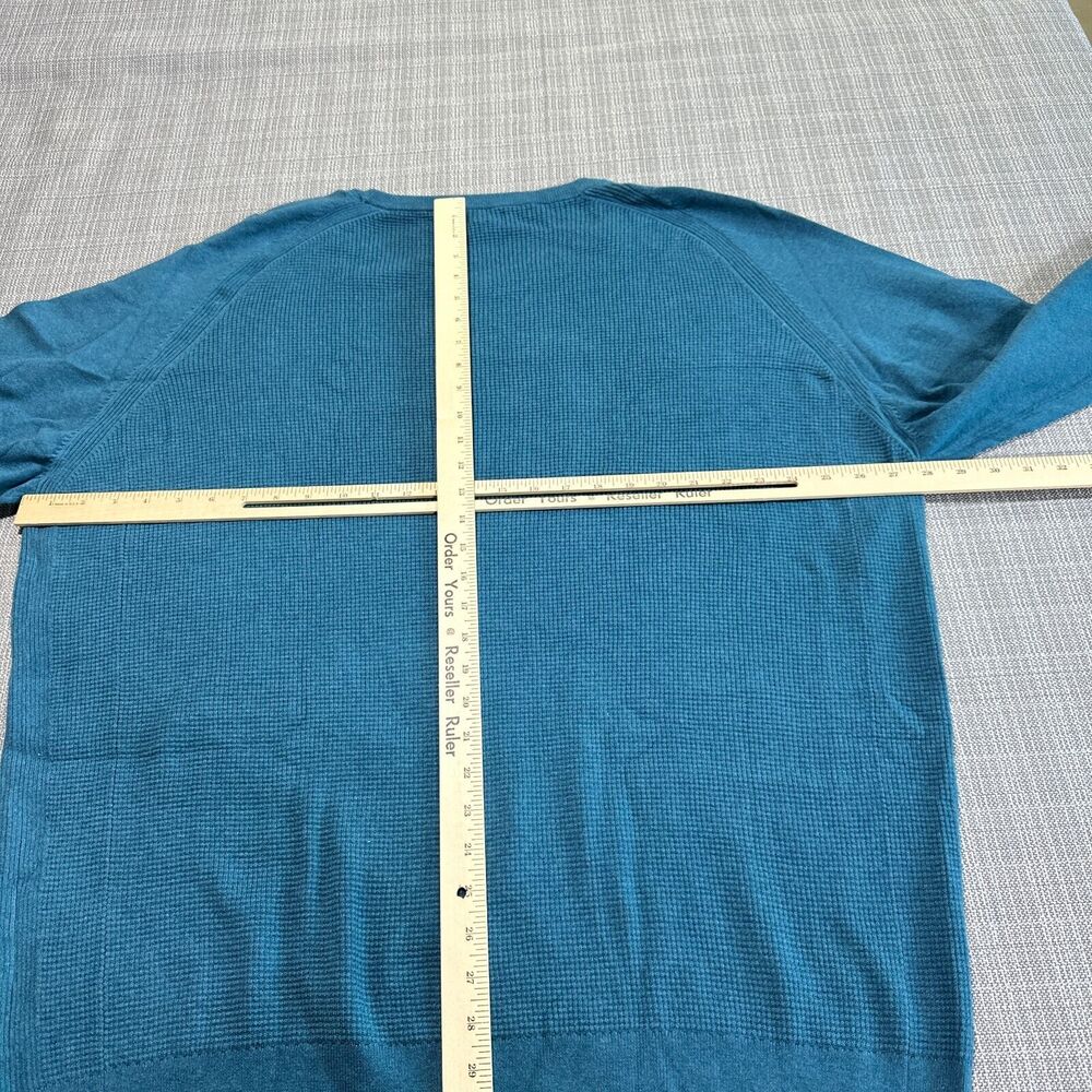 Cutter Buck Crewneck Sweater 3XL‎ Tall Teal Thermal Casual Layering Lounge - Picture 5 of 9